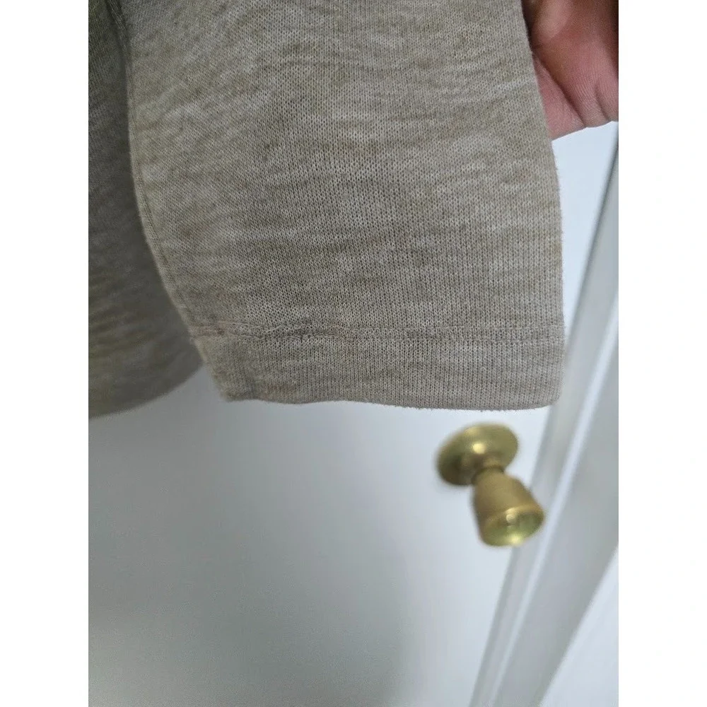 Banana Republic Henley Knit Sweater Beige Men's-Size Medium